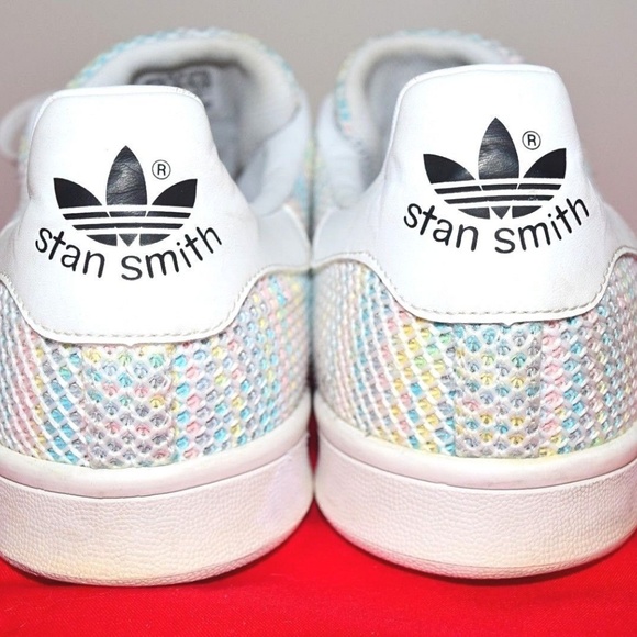 stan smith rainbow mesh
